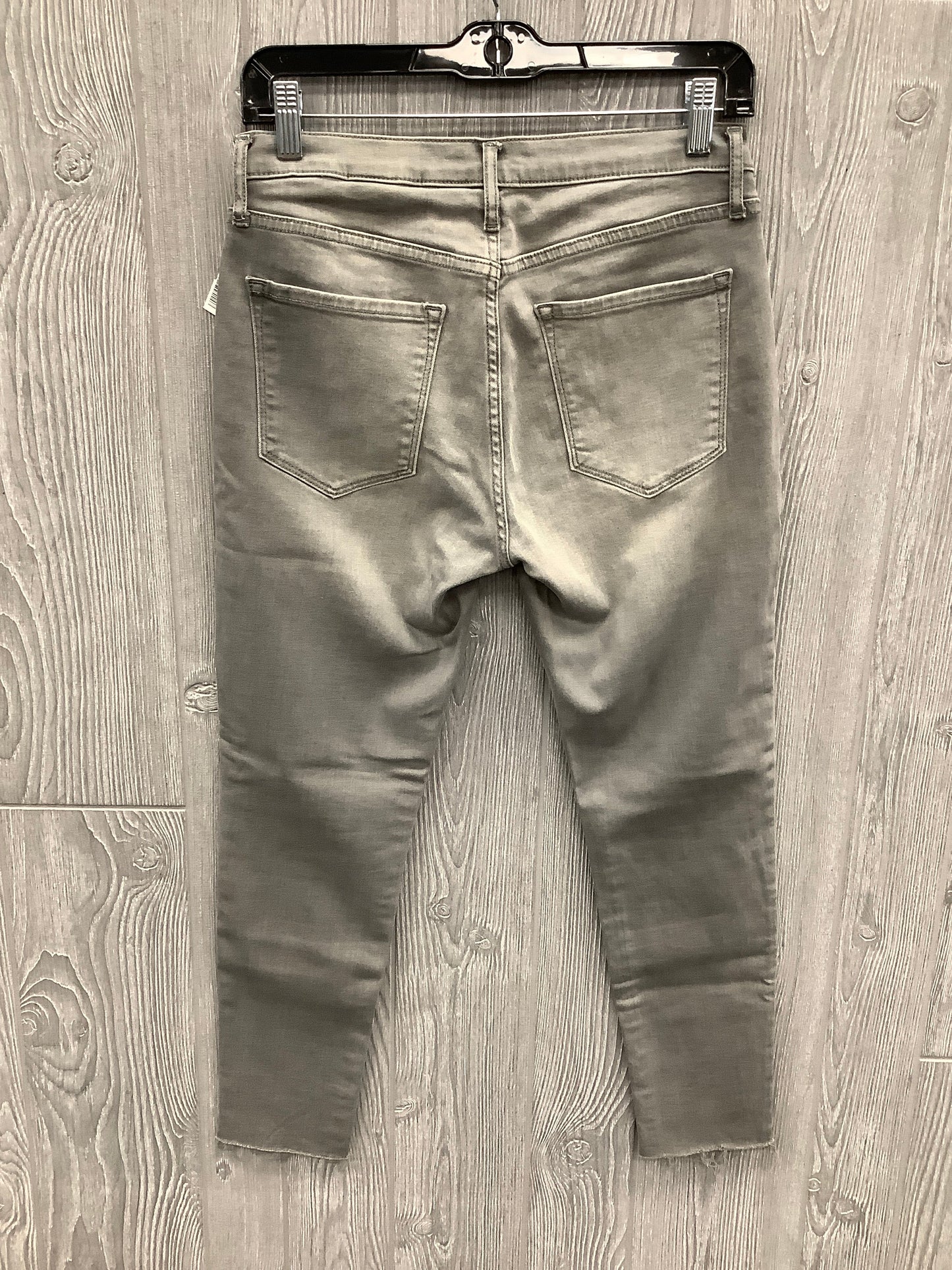 Jeans Skinny By Banana Republic In Grey Denim, Size: 6p