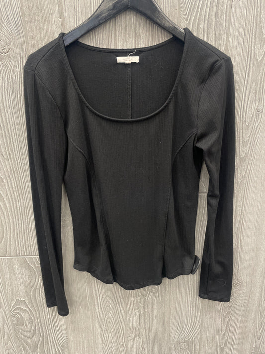 Top Long Sleeve Basic By Maurices In Black, Size: S