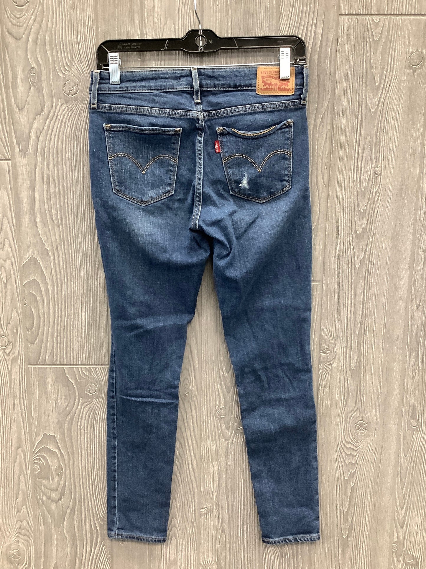 Jeans Skinny By Levis In Blue Denim, Size: 6