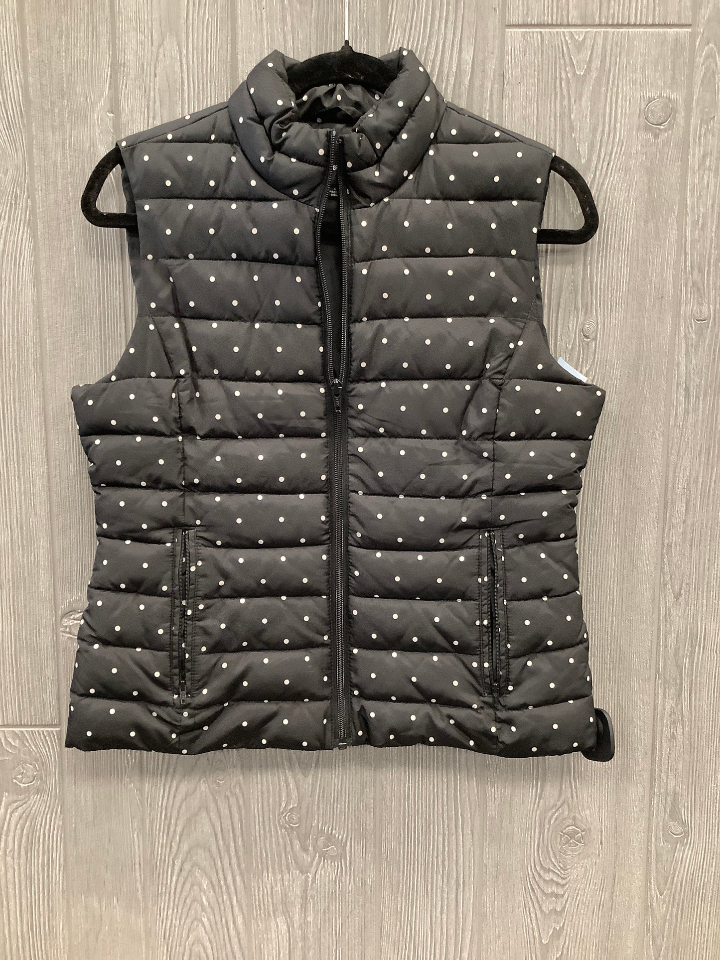 Vest Puffer & Quilted By Colebrook In Polkadot Pattern, Size: S