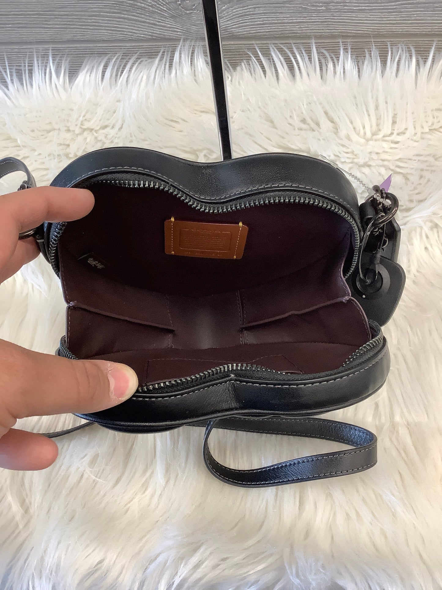 Black Crossbody Designer Coach, Size Small