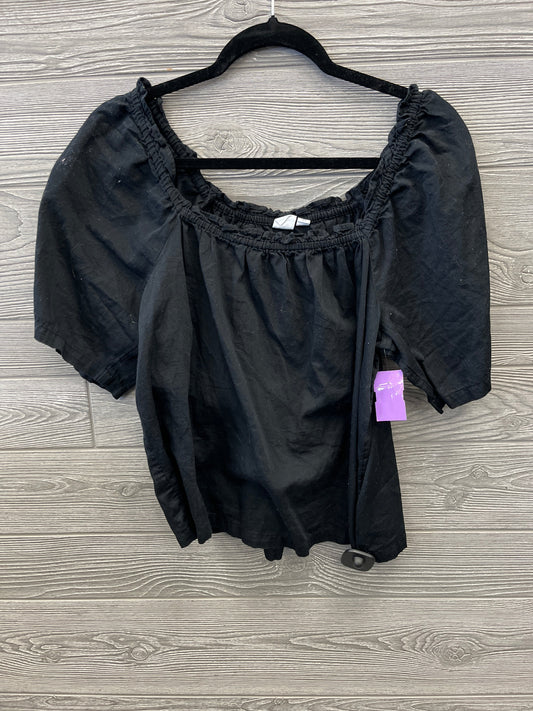 Top Short Sleeve By Gap In Black, Size: S