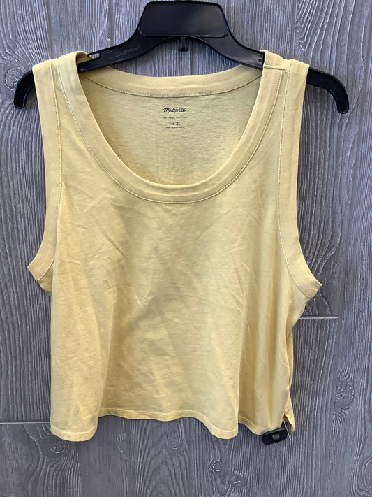 Yellow Top Sleeveless Madewell, Size Xl