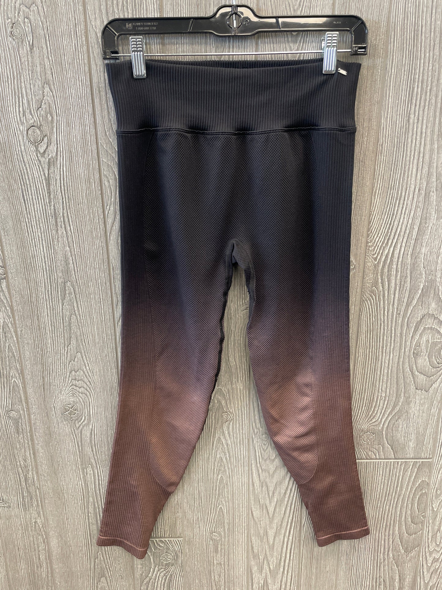 Athletic Leggings By Pink In Black & Purple, Size: M