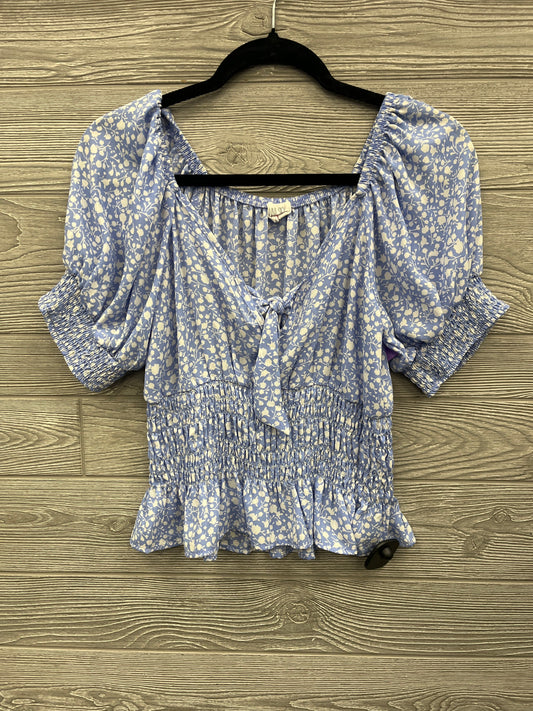 Top Short Sleeve By Sienna Sky In Blue, Size: M