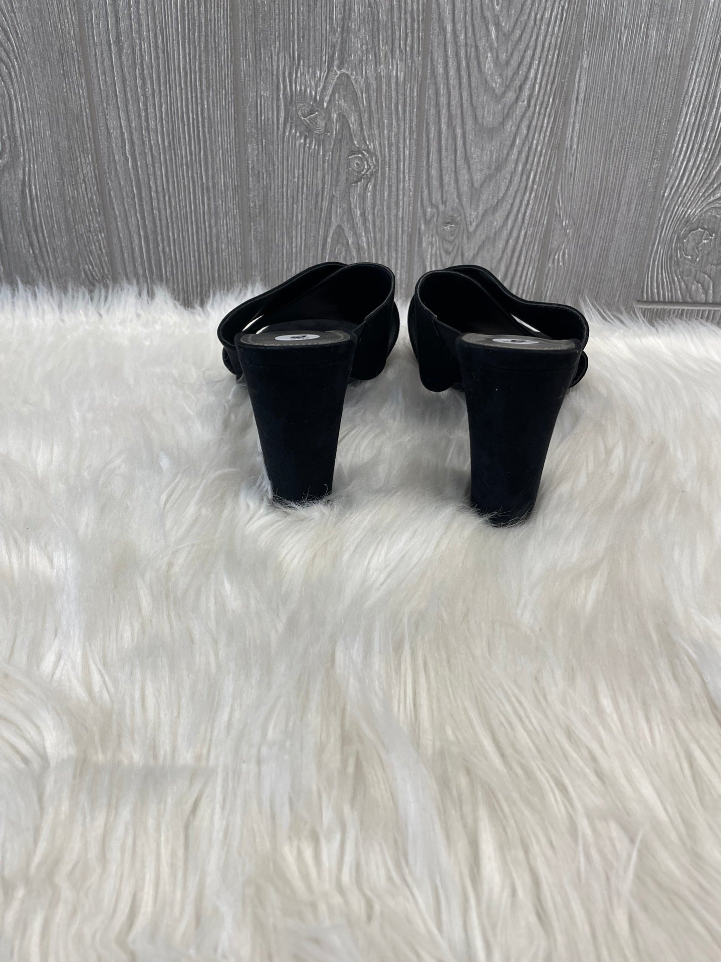 Black Shoes Heels Block Worthington, Size 8