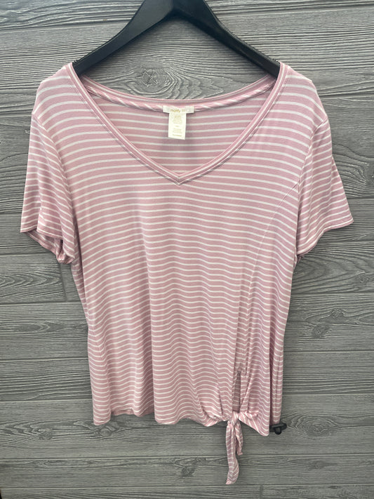 Top Short Sleeve By Matty M In Pink, Size: L