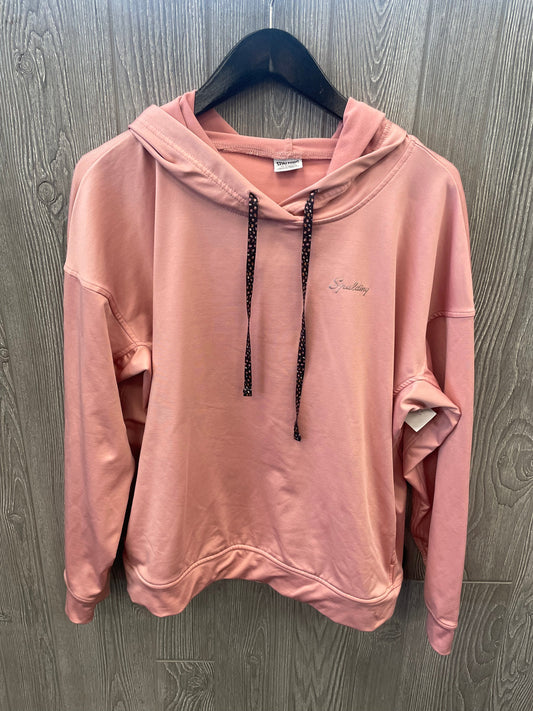 Pink Athletic Sweatshirt Hoodie Spalding, Size Xl