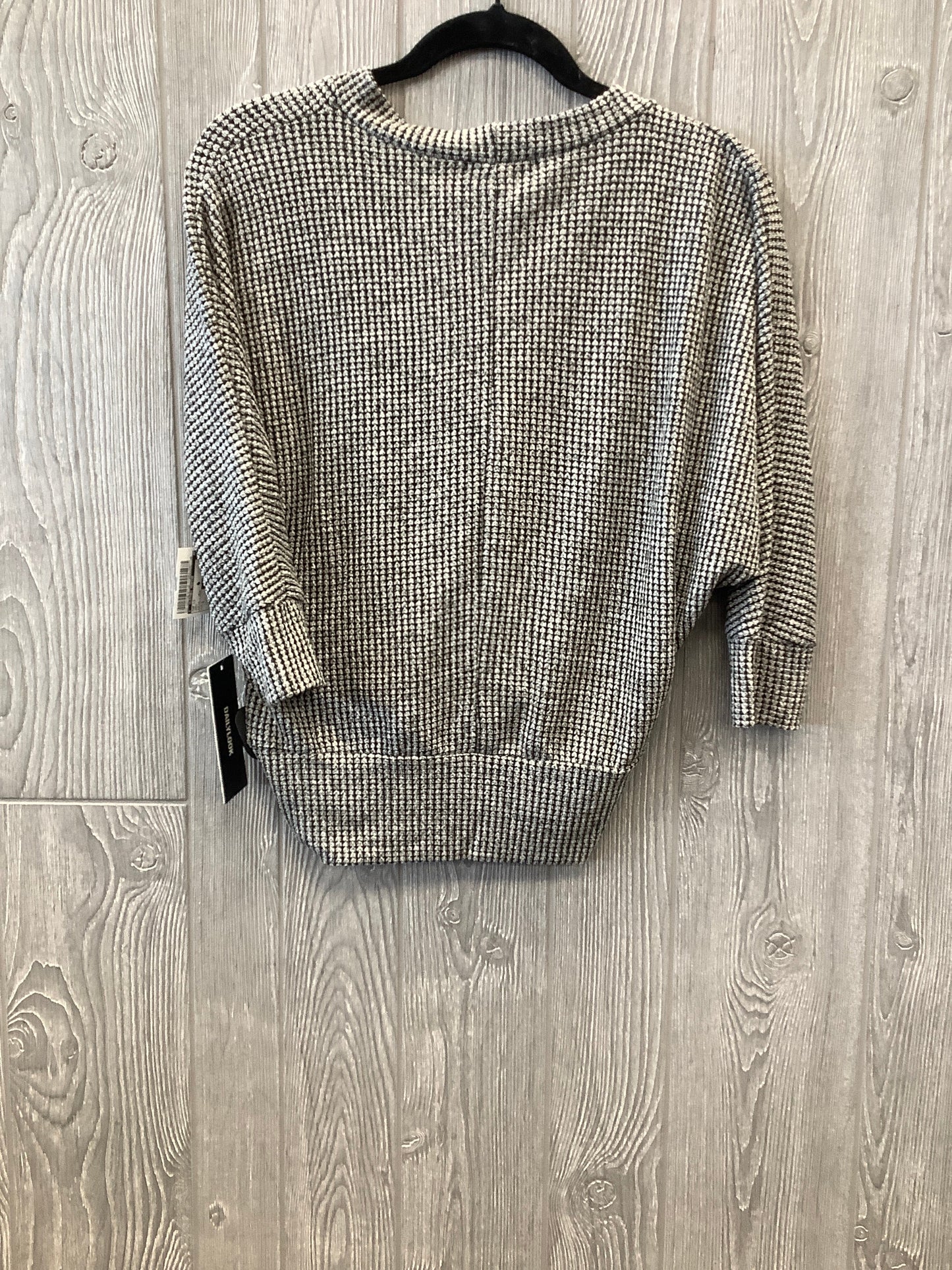 Grey Top Long Sleeve Clothes Mentor, Size S