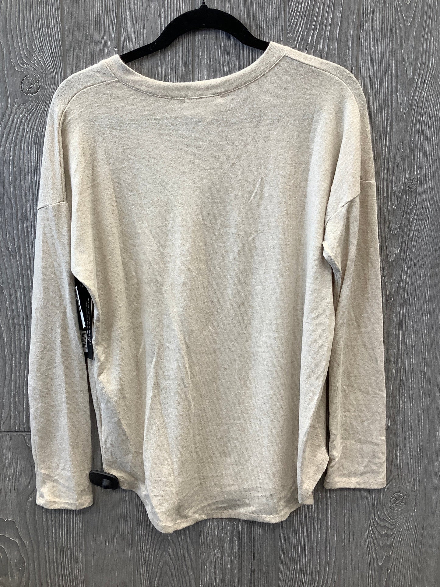 Tan Top Long Sleeve Clothes Mentor, Size S