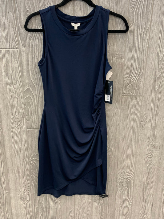 Navy Dress Party Midi Clothes Mentor, Size S