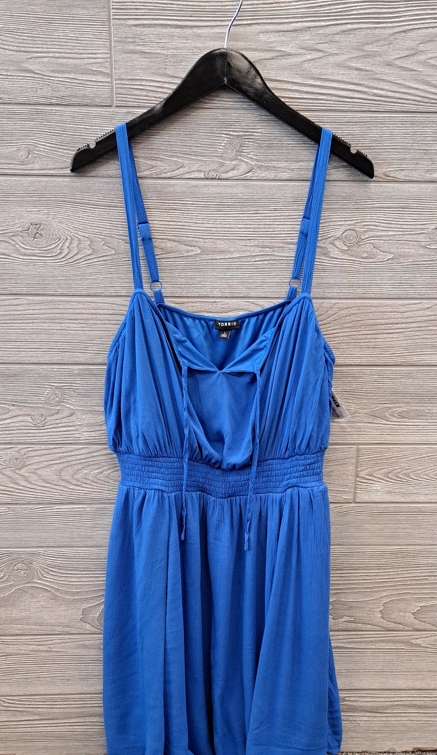 Blue Dress Casual Short Torrid, Size 1x