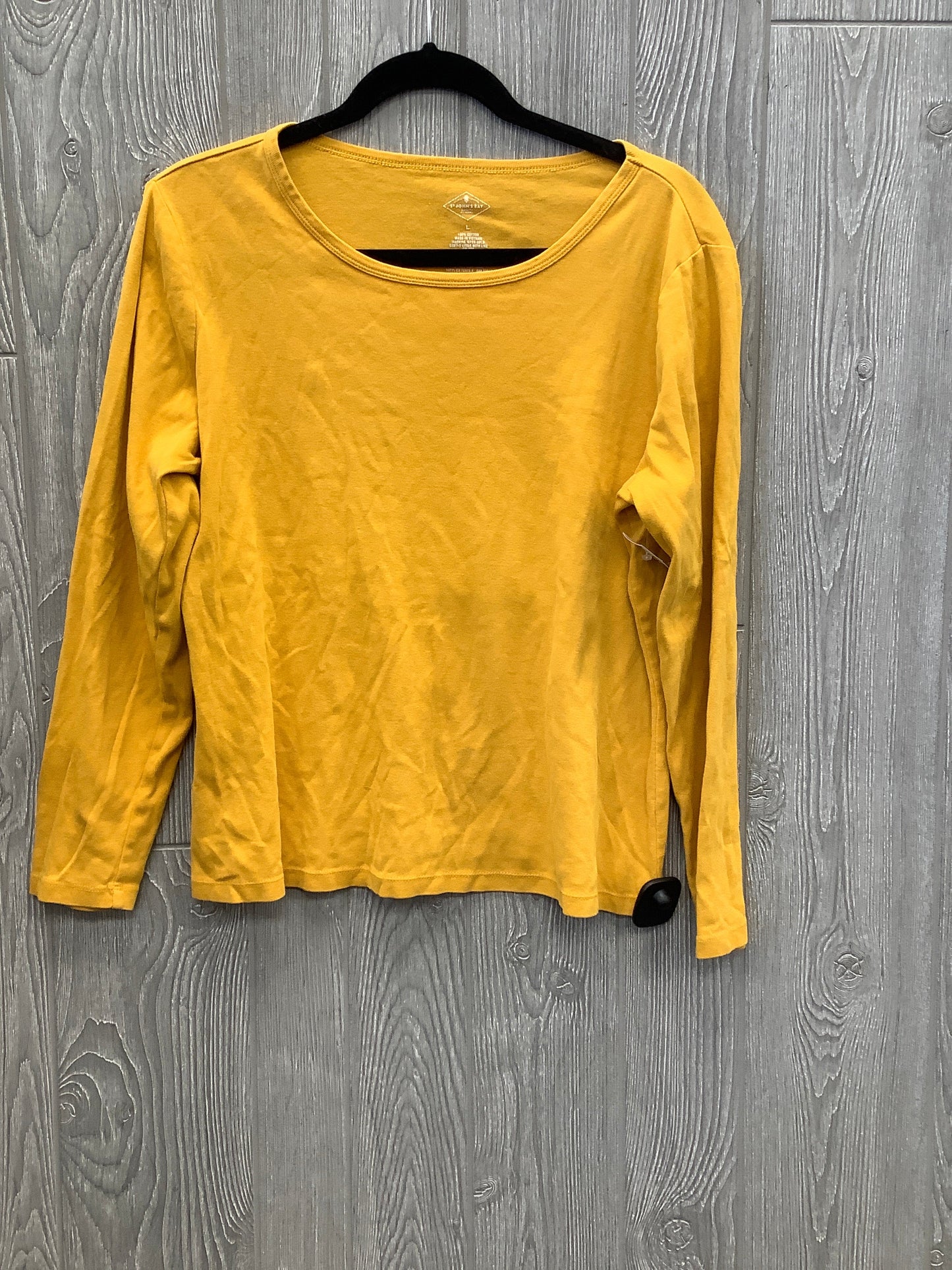 Yellow Top Long Sleeve St Johns Bay, Size L