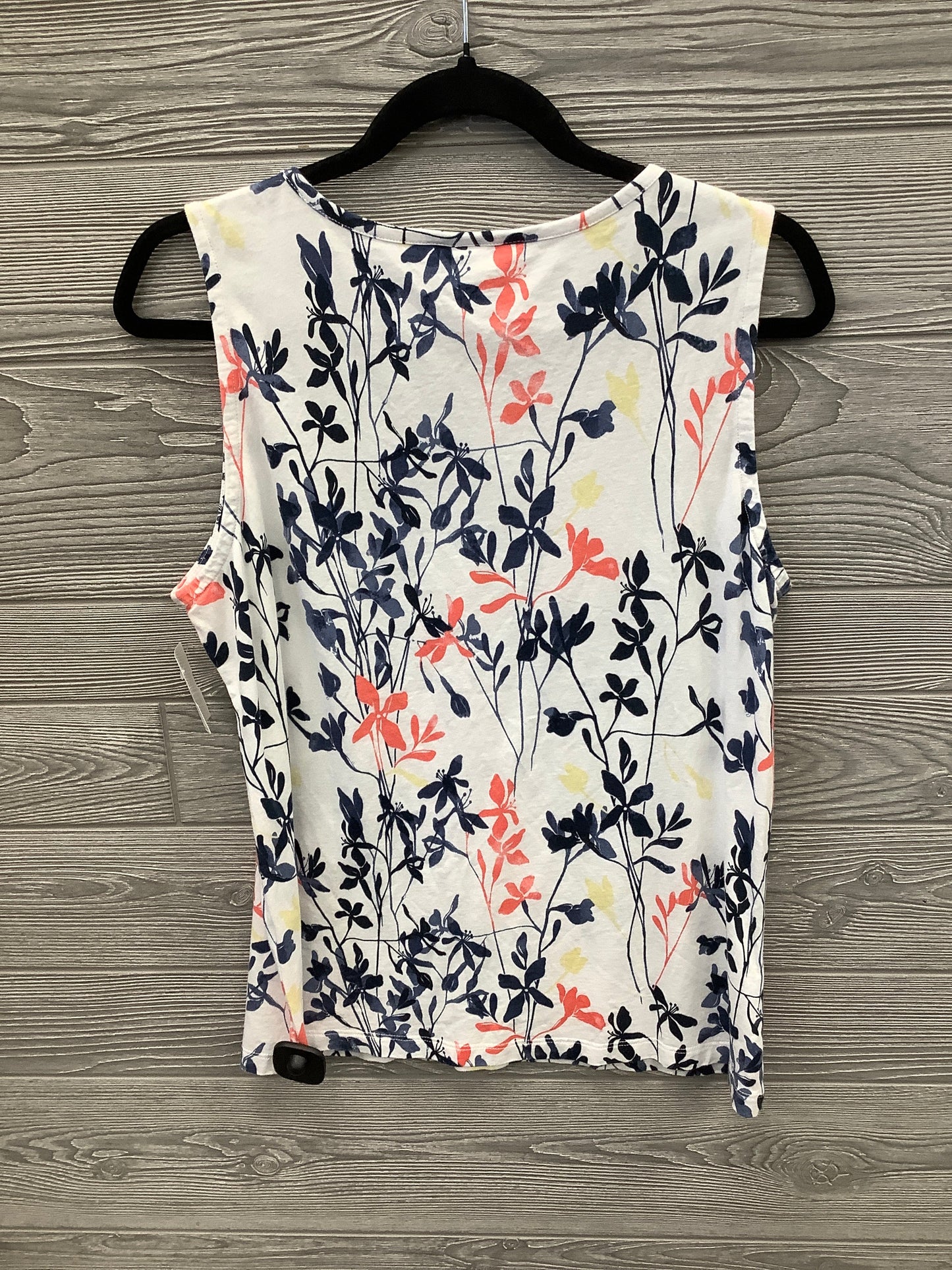 Top Sleeveless By Christopher And Banks In Floral Print, Size: L