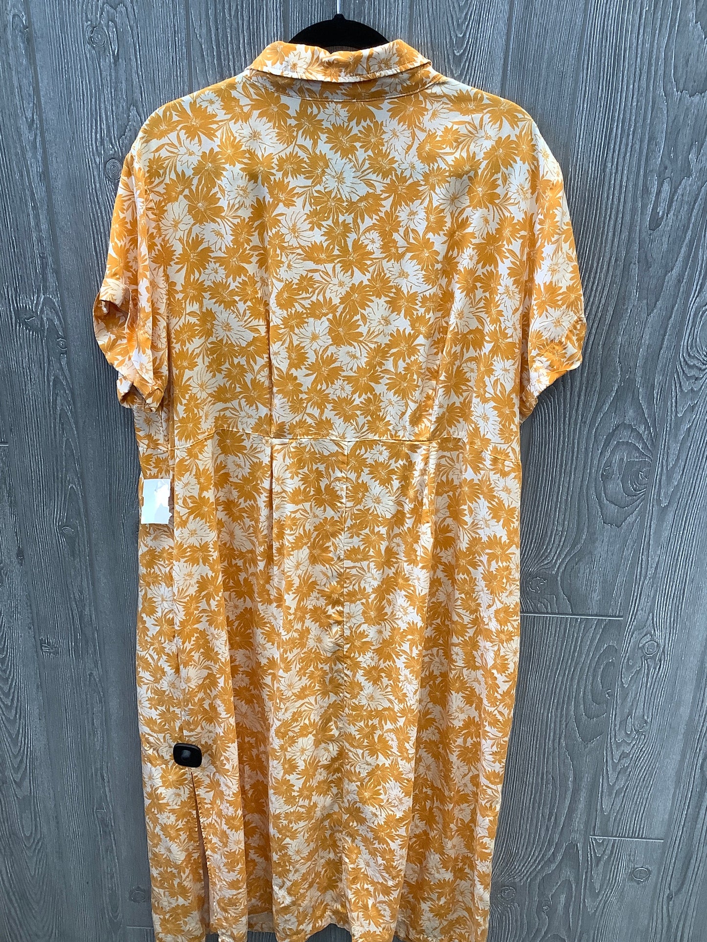 Dress Casual Midi By Terra & Sky In Orange, Size: 1x