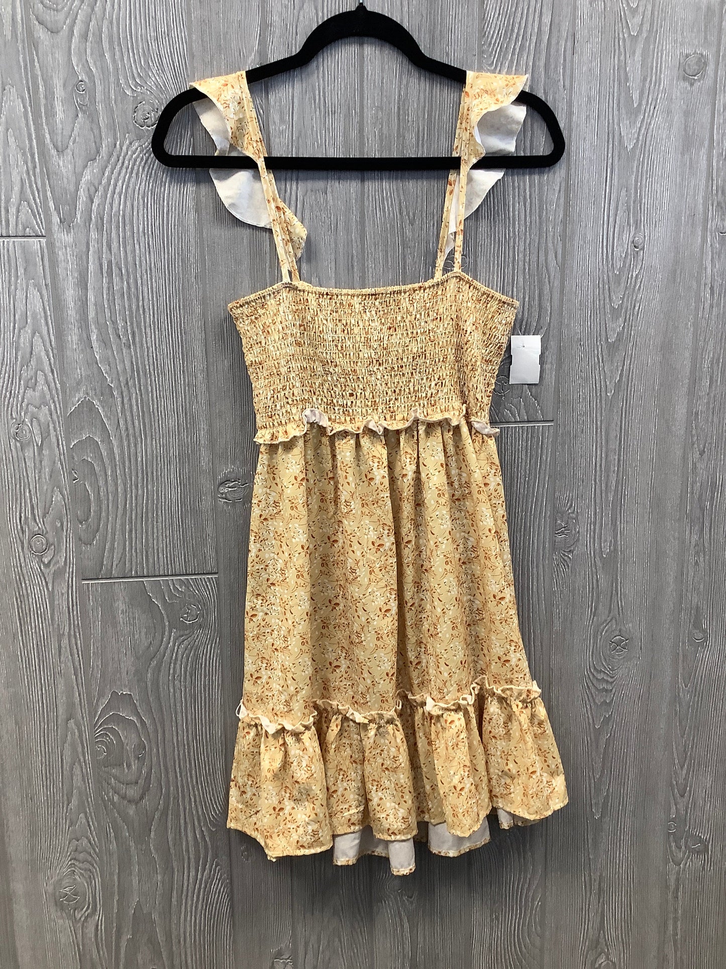 Dress Casual Short By Shein In Yellow, Size: L