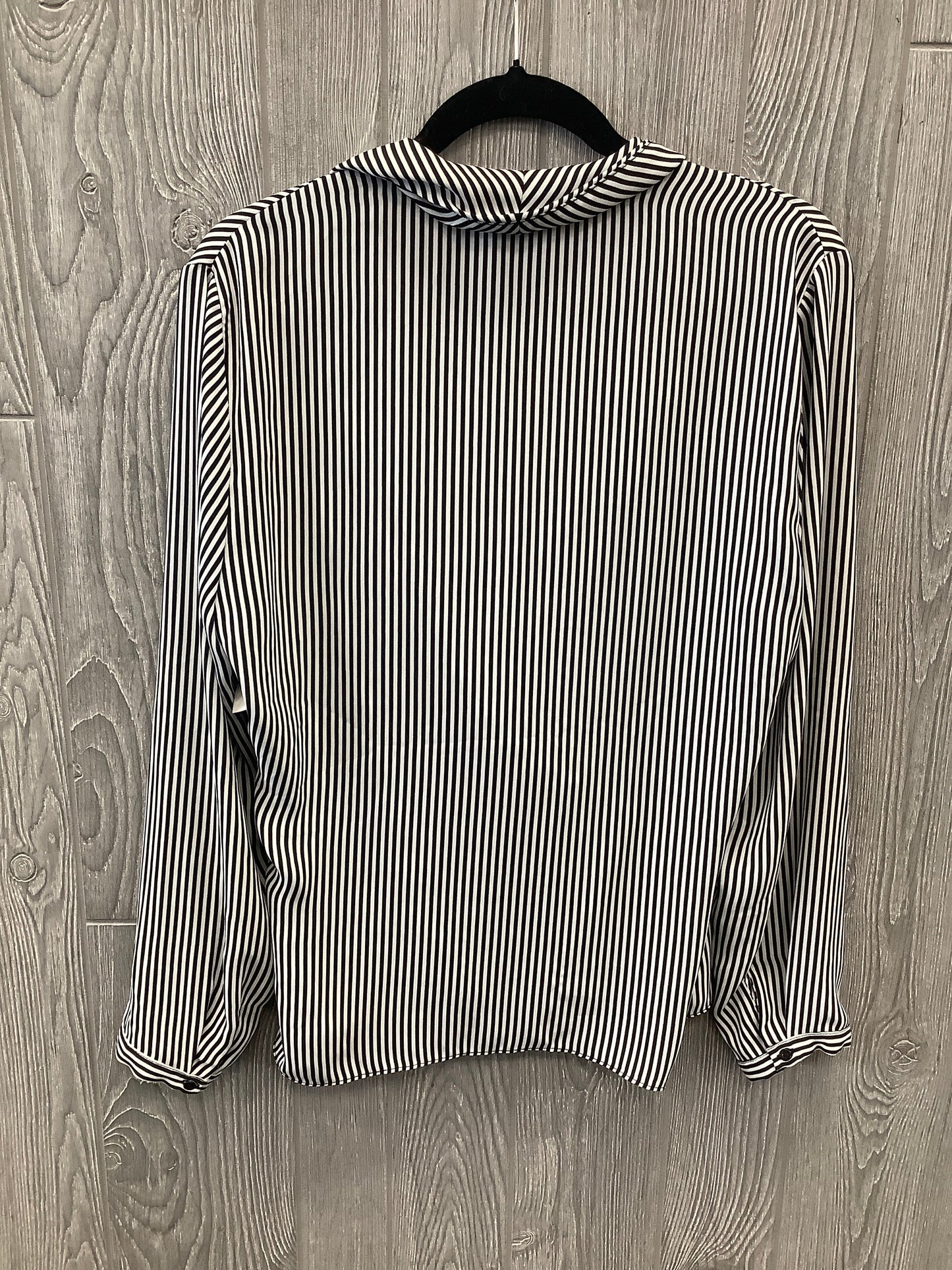 Striped Pattern Top Long Sleeve Adrianna Papell, Size L