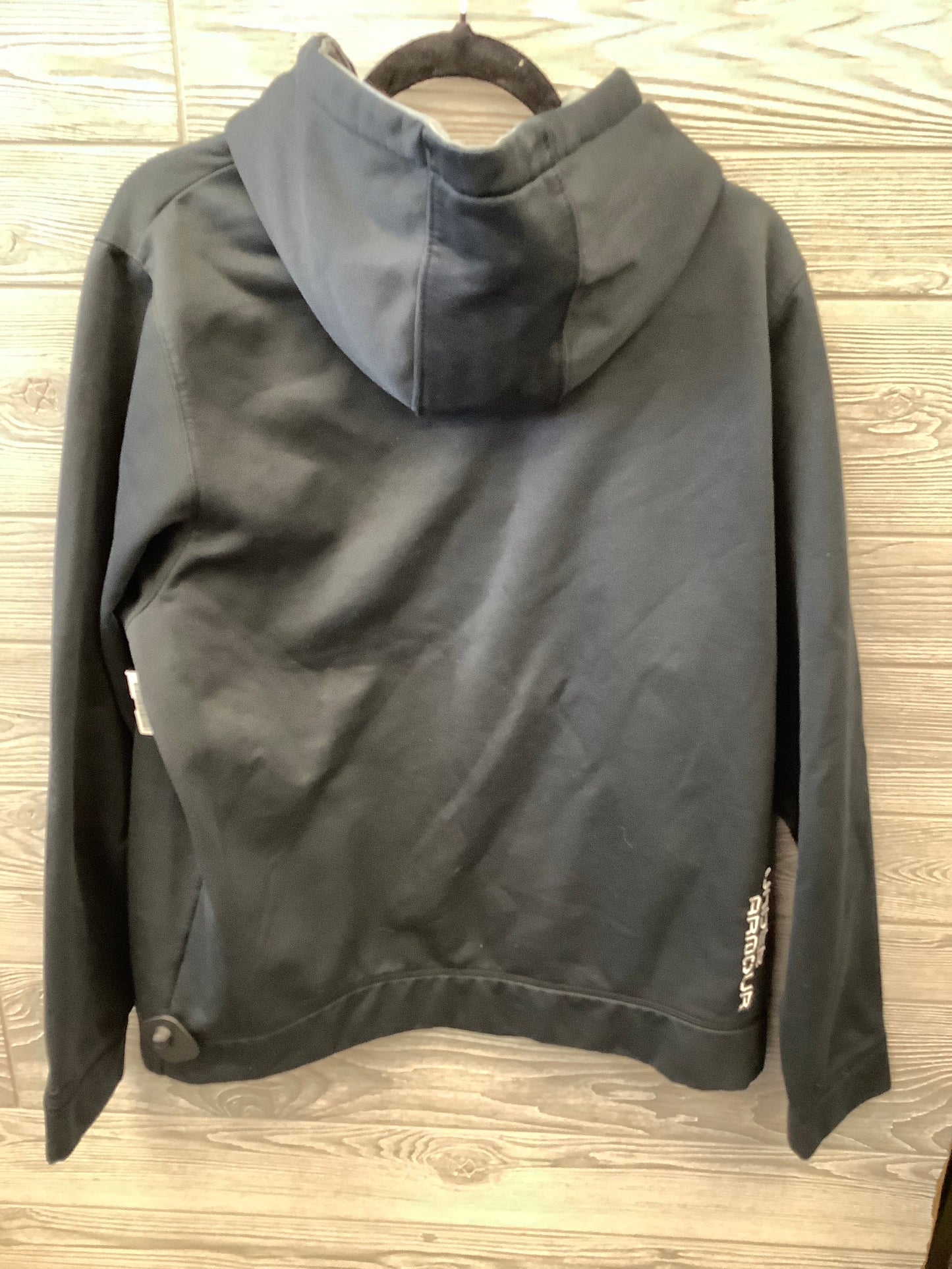 Athletic Sweatshirt Hoodie By Under Armour In Black, Size: L