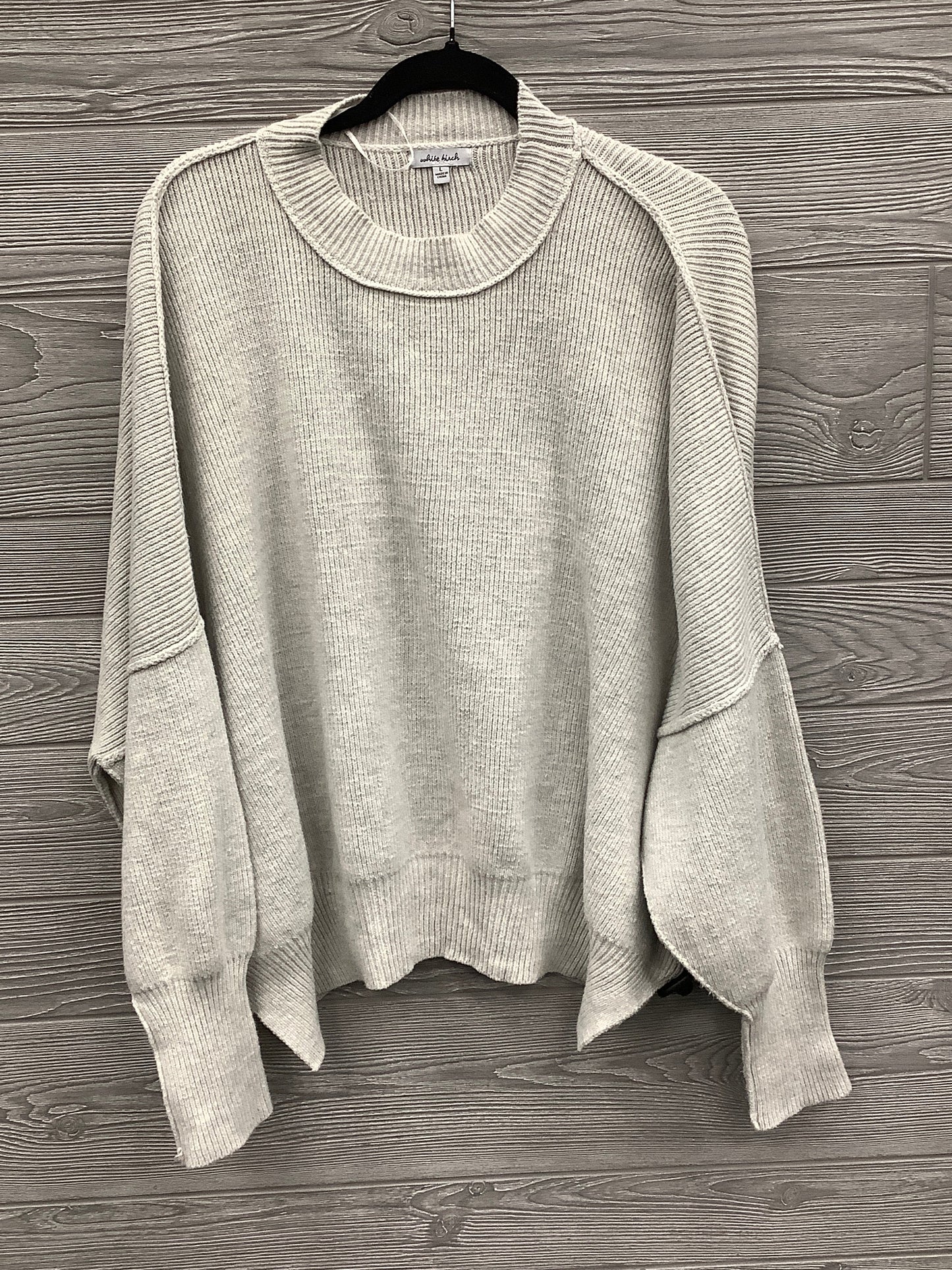 Sweater By Clothes Mentor In Grey, Size: L