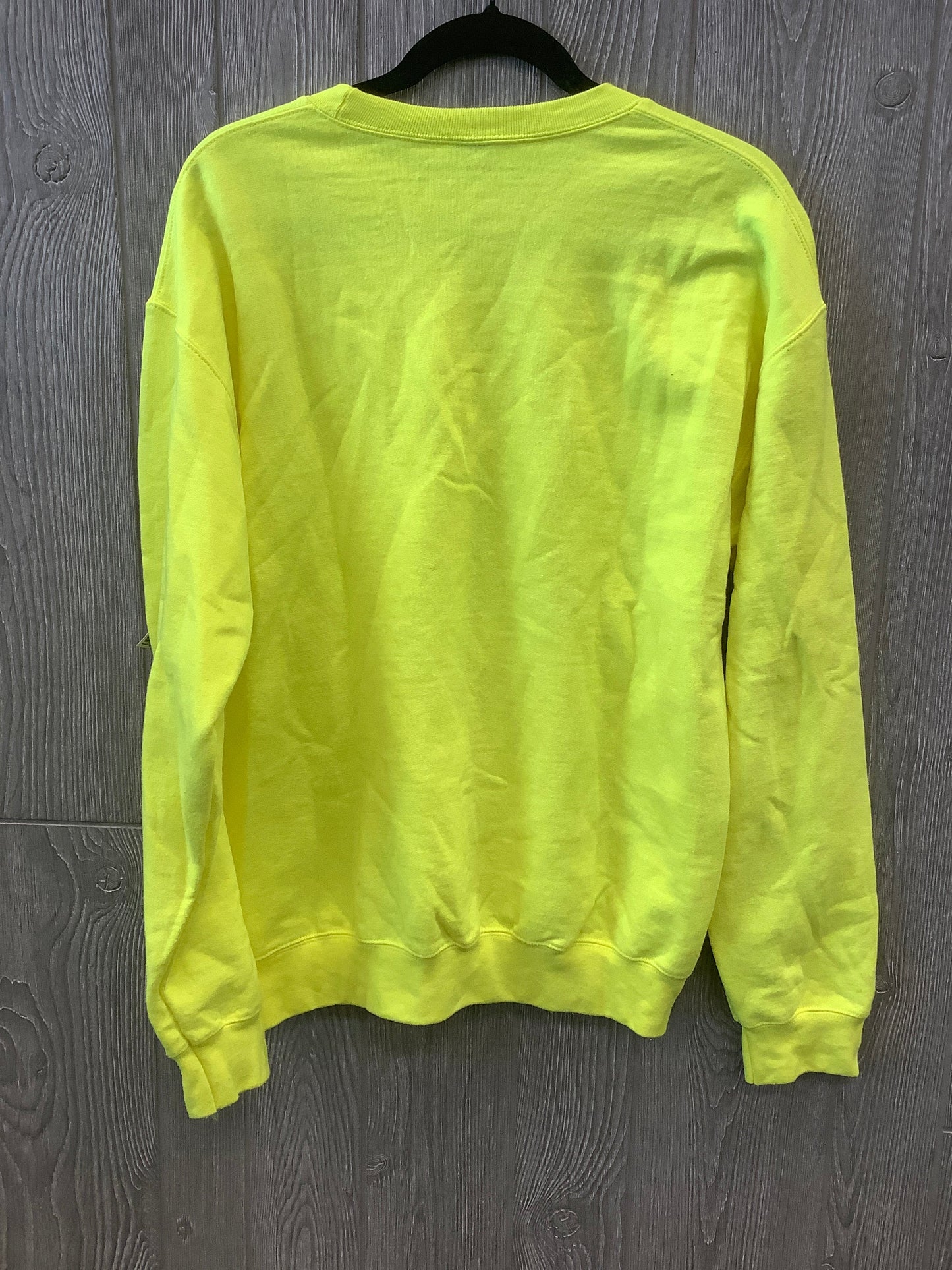 Sweatshirt Crewneck By Gildan In Yellow, Size: M