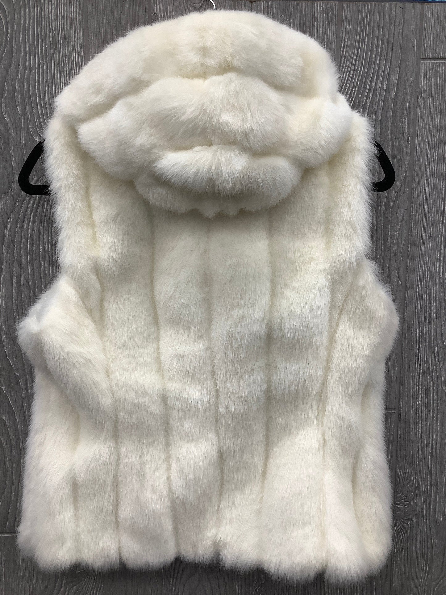 Vest Faux Fur & Sherpa By Nine West In Beige, Size: S