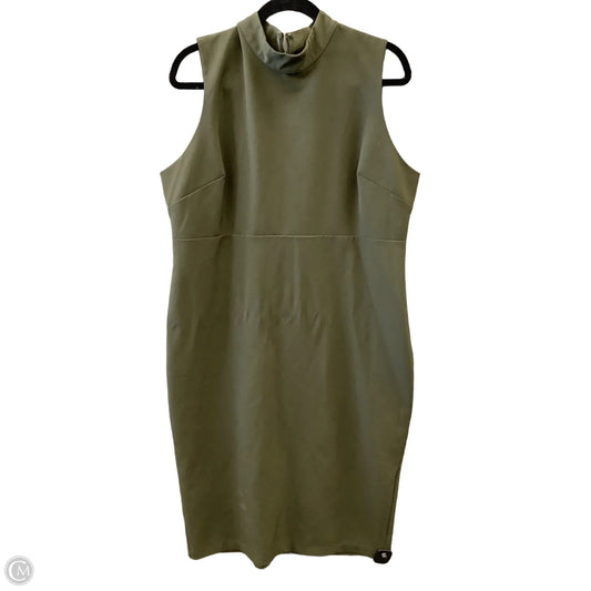 Dress Party Long By Express In Green, Size: Xl