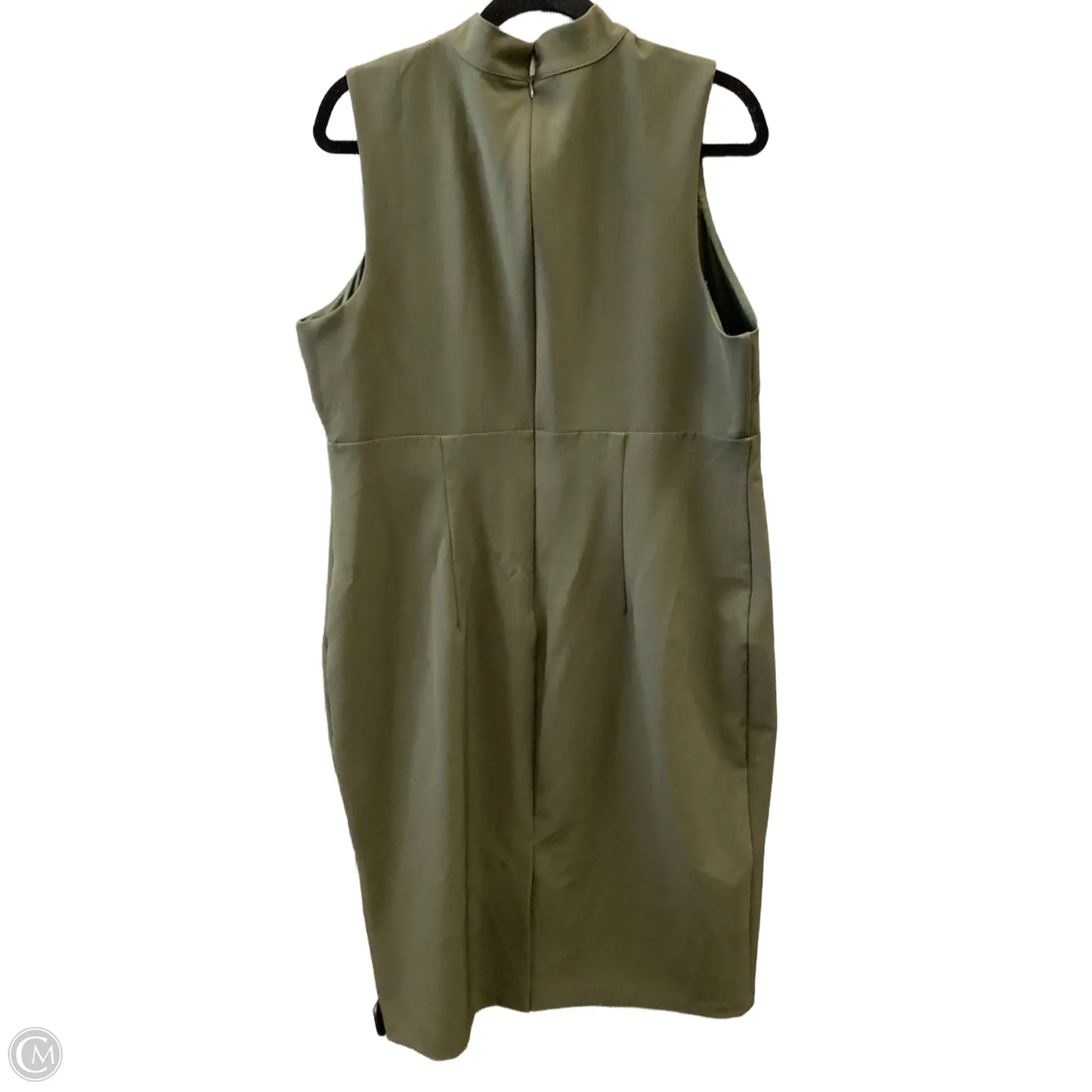 Dress Party Long By Express In Green, Size: Xl