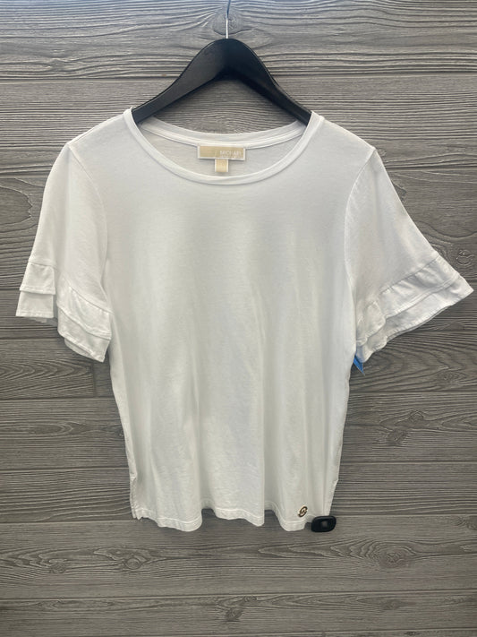 Top Short Sleeve By Michael By Michael Kors In White, Size: L