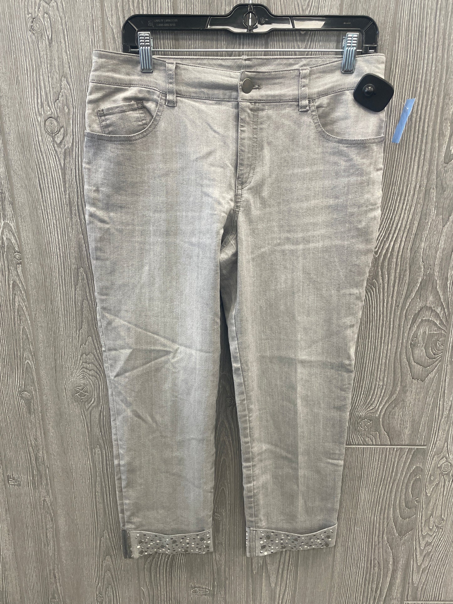 Pants Cropped By Chicos In Grey, Size: 0