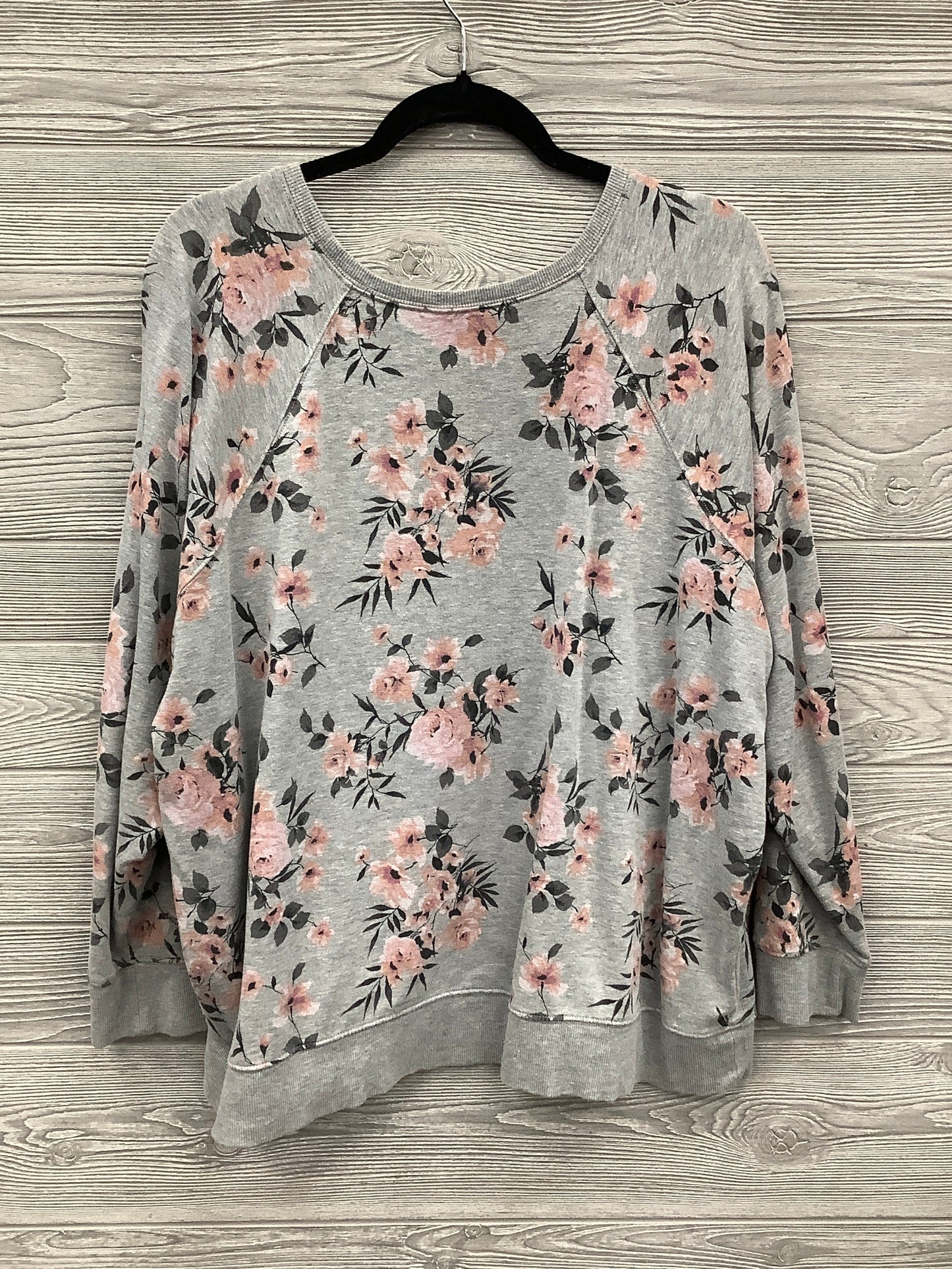 Sweatshirt Crewneck By Torrid In Grey, Size: 3x