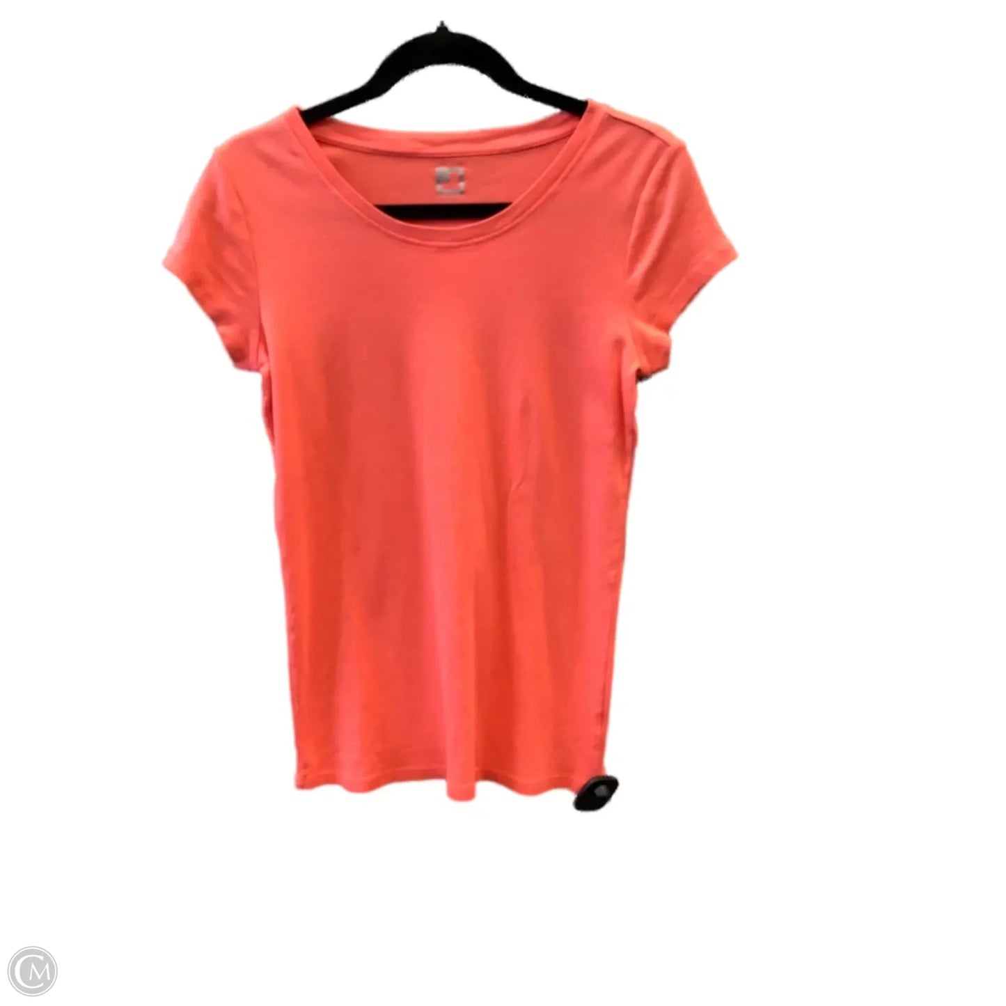 Top Short Sleeve Basic By Jcp In Coral, Size: L