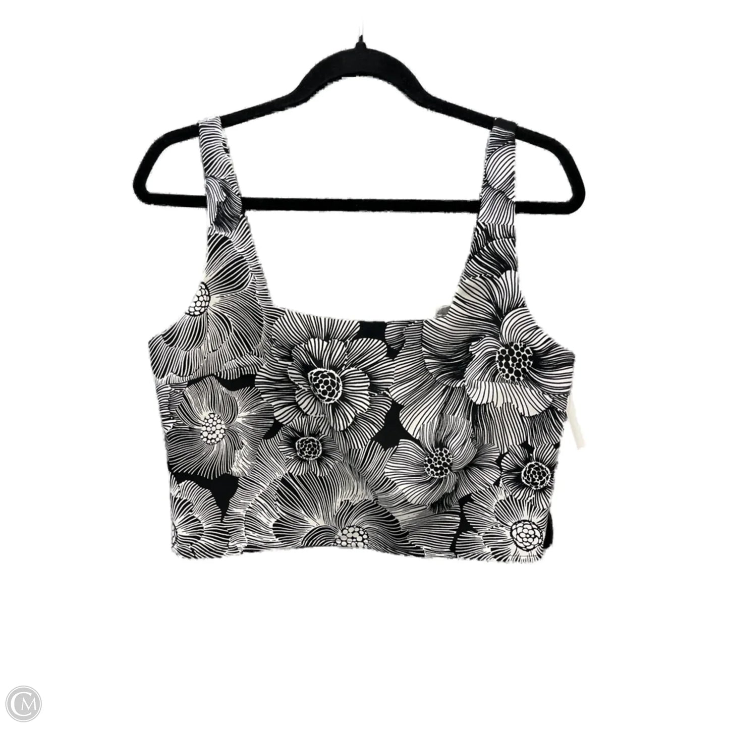 Top Sleeveless By Express In Black & White, Size: M