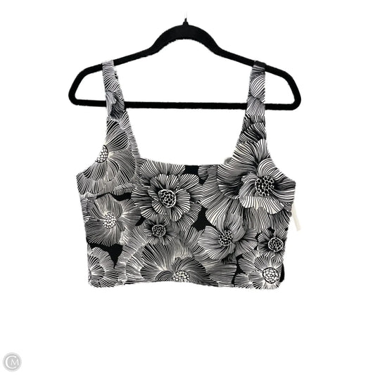 Top Sleeveless By Express In Black & White, Size: M