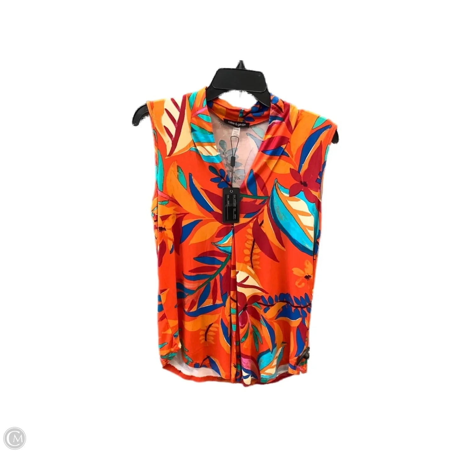 Top Sleeveless By Cable And Gauge In Multi-colored, Size: S