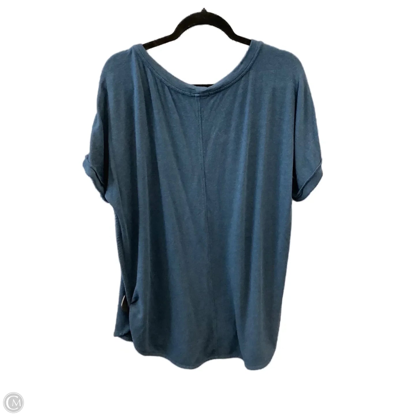 Top Short Sleeve By Matty M In Blue, Size: Xxl