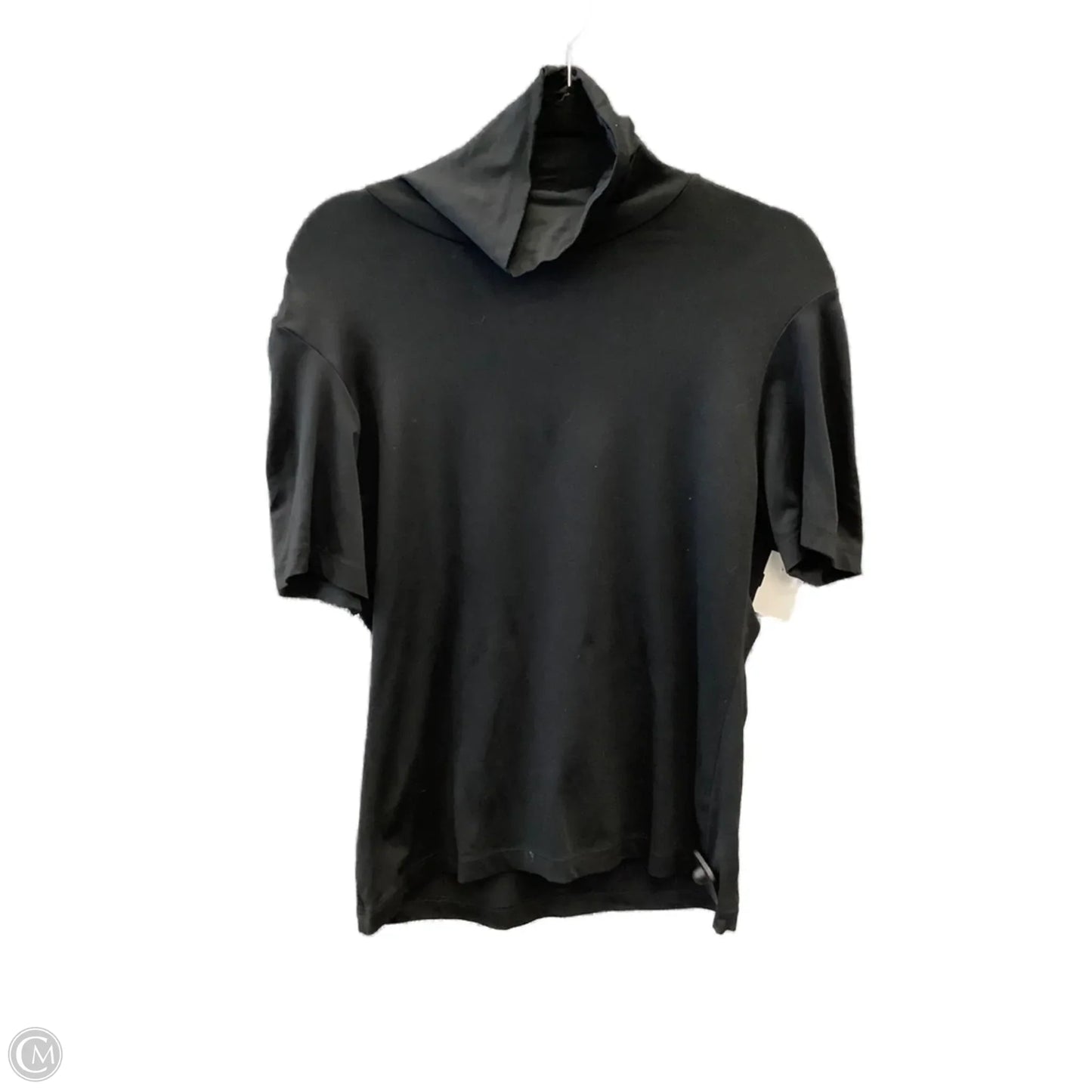 Top Short Sleeve By Banana Republic In Black, Size: M