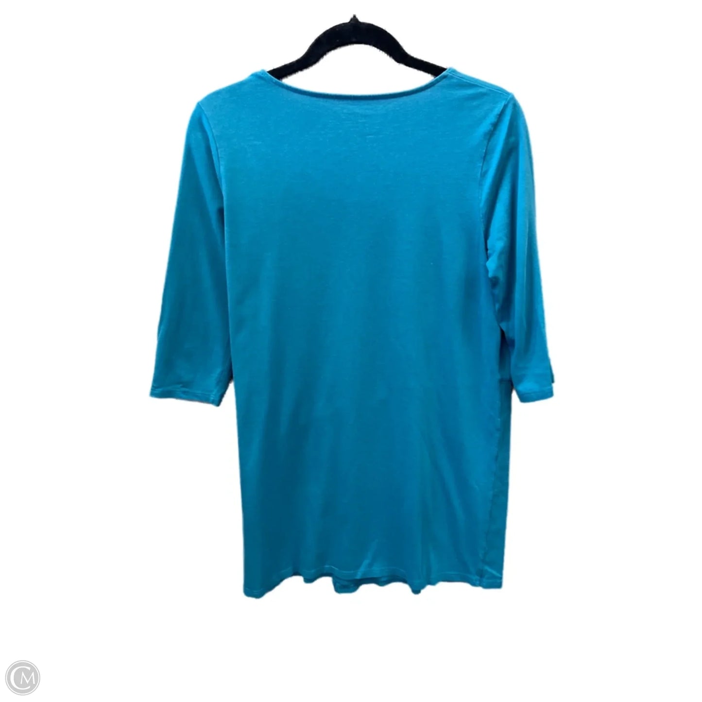 Top 3/4 Sleeve By J. Jill In Blue, Size: S