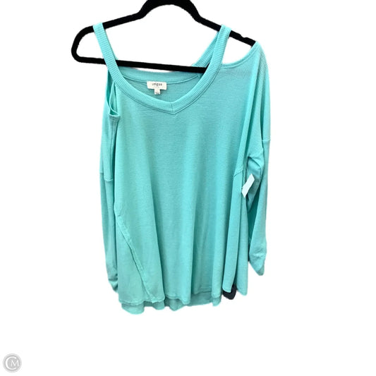 Top Long Sleeve By Umgee In Blue, Size: L