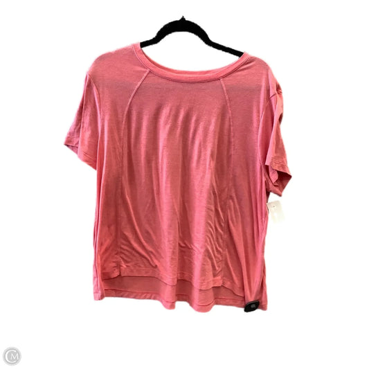 Athletic Top Short Sleeve By Avia In Pink, Size: 3x