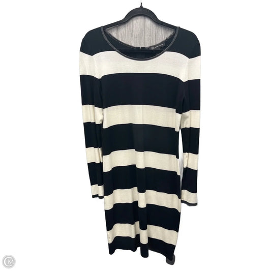 Dress Casual Midi By Inc In Black & White, Size: M