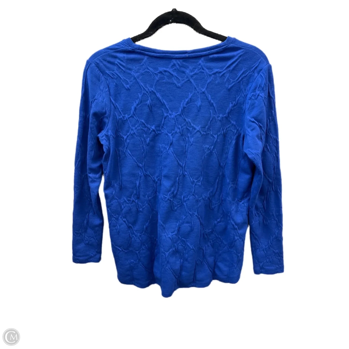 Top Long Sleeve By Simply Vera In Blue, Size: Mp