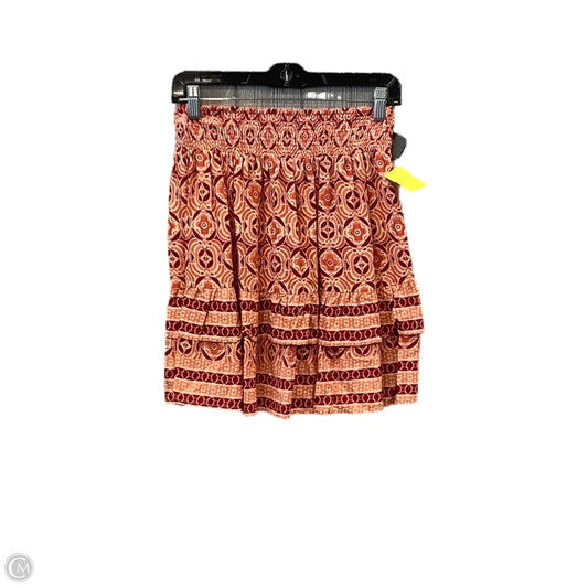 Skirt Mini & Short By Rachel Zoe In Orange & Red, Size: 2