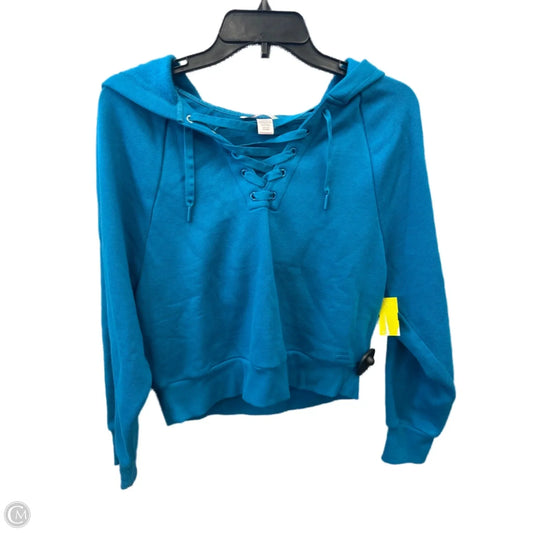 Sweatshirt Hoodie By Victorias Secret In Blue, Size: S