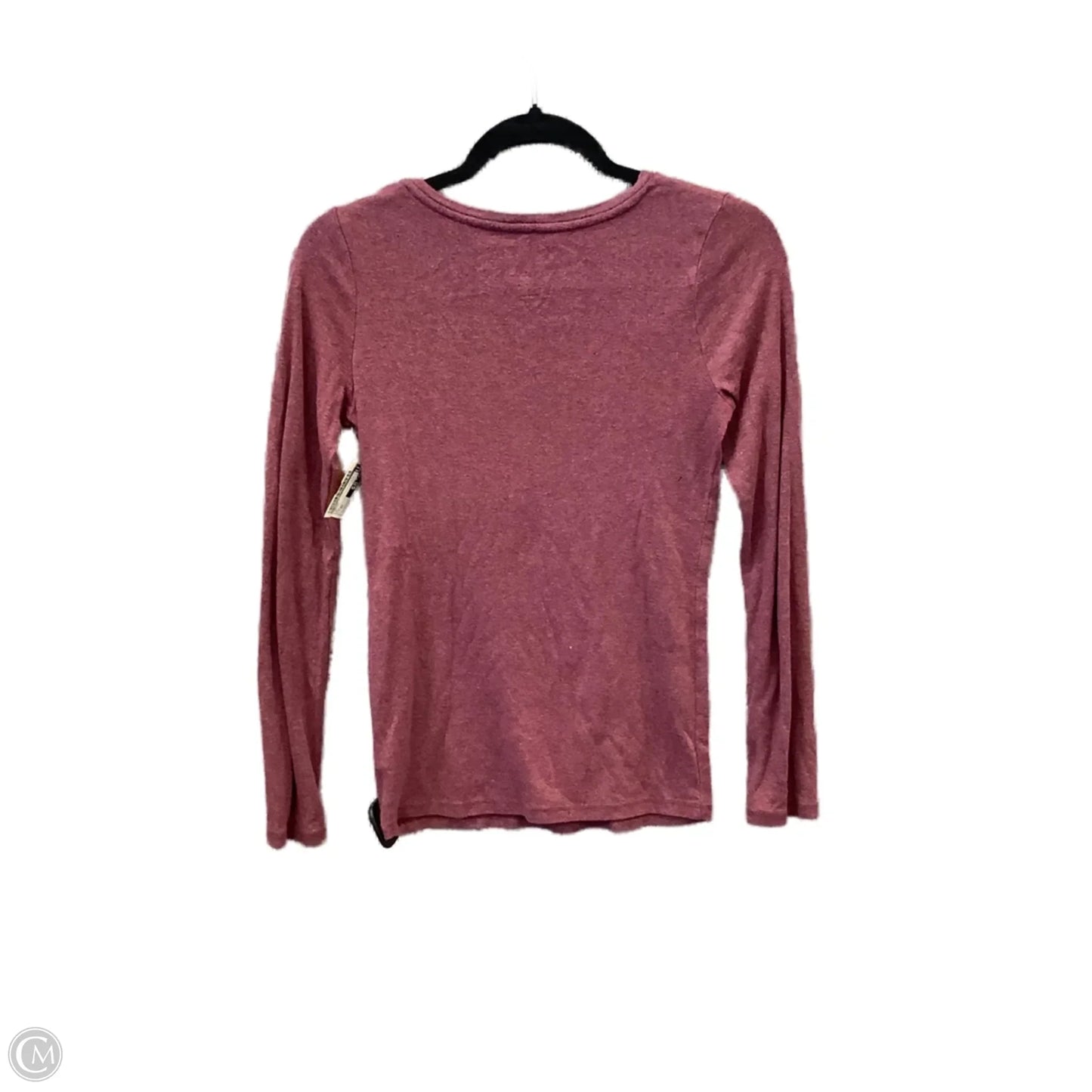 Top Long Sleeve By A New Day In Maroon, Size: Xs