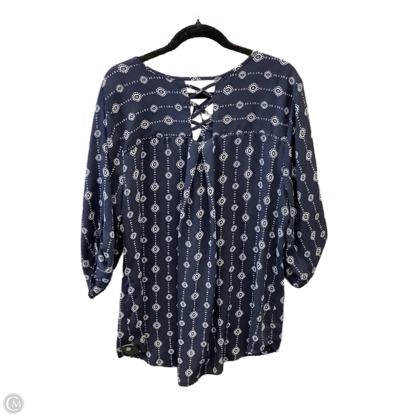 Top Long Sleeve By Maurices In Blue, Size: 2x