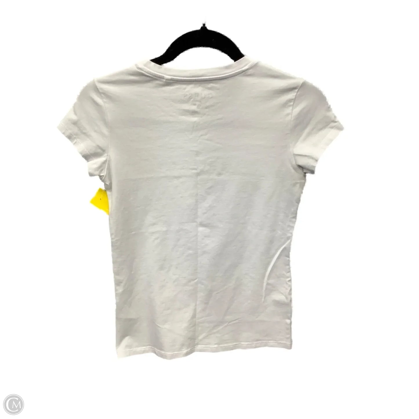 Top Short Sleeve By Guess In White, Size: M