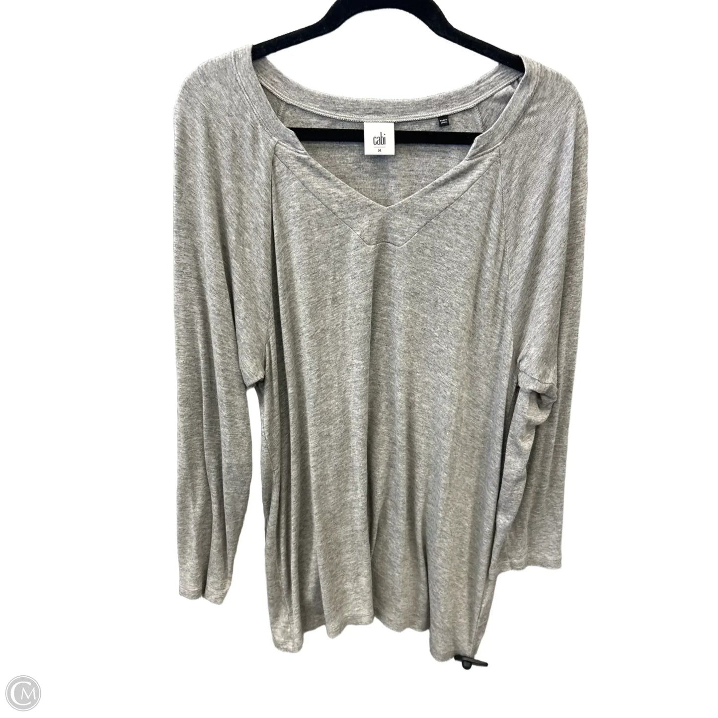 Top Long Sleeve By Cabi In Grey, Size: M