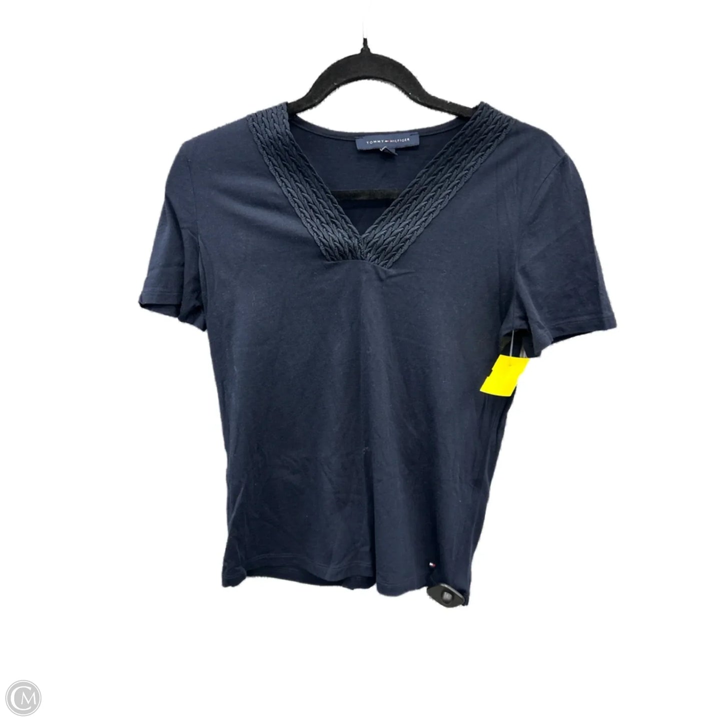 Top Short Sleeve By Tommy Hilfiger In Navy, Size: S