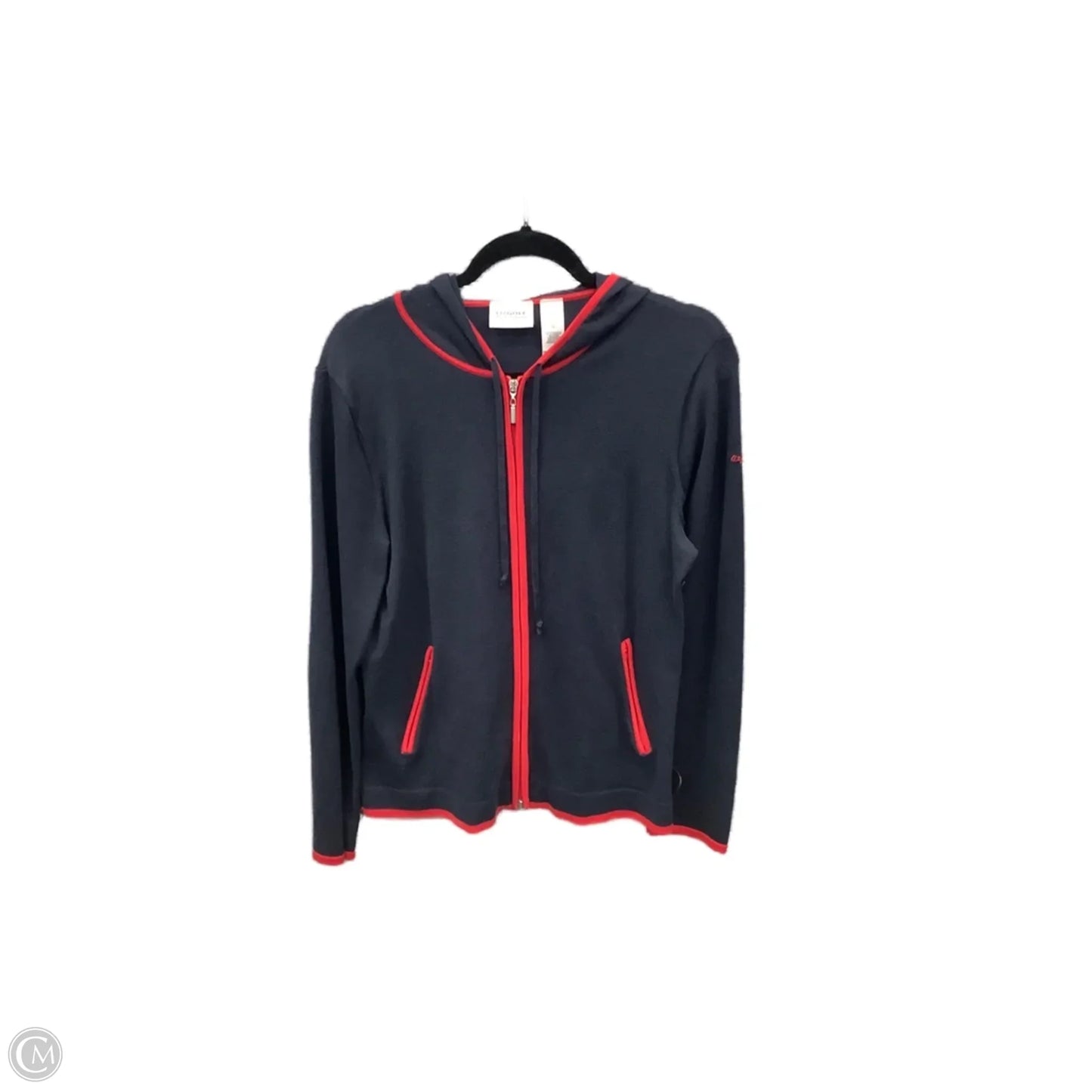 Sweatshirt Hoodie By Clothes Mentor In Blue & Red, Size: M