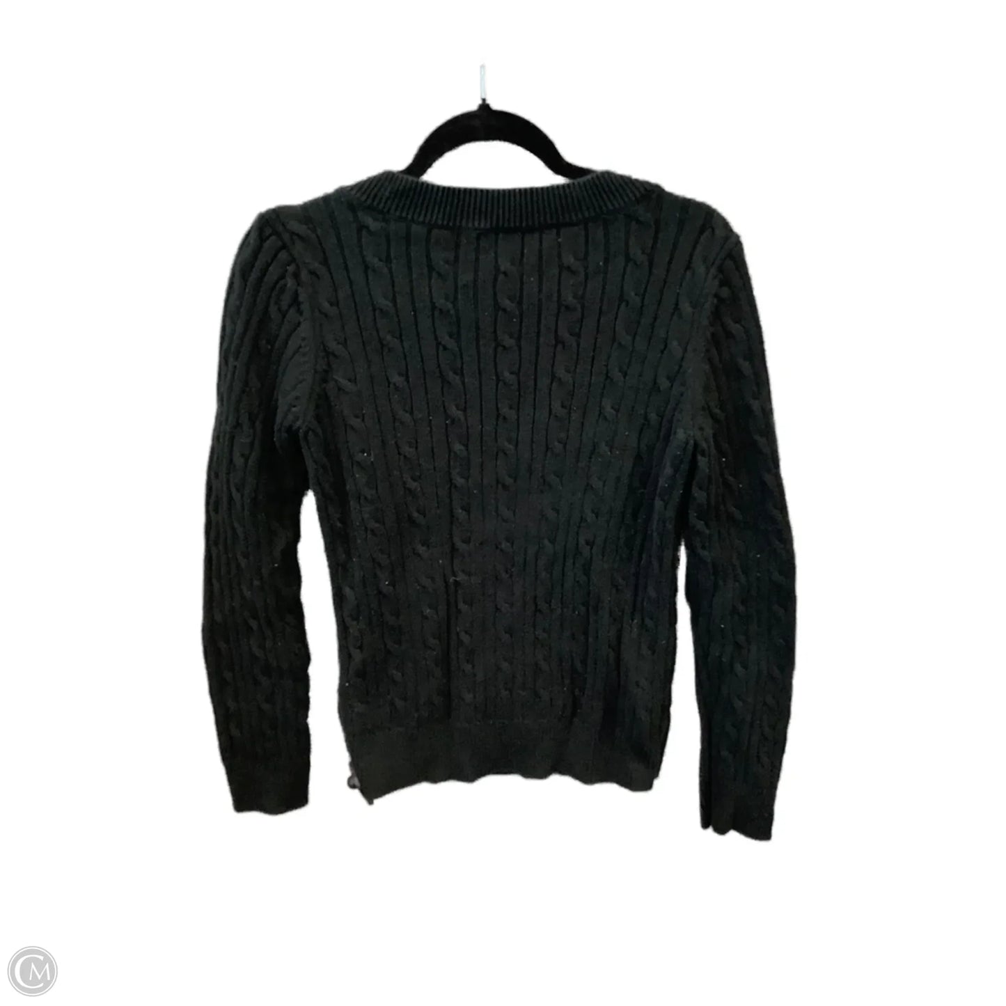 Sweater By Chaps In Black, Size: L
